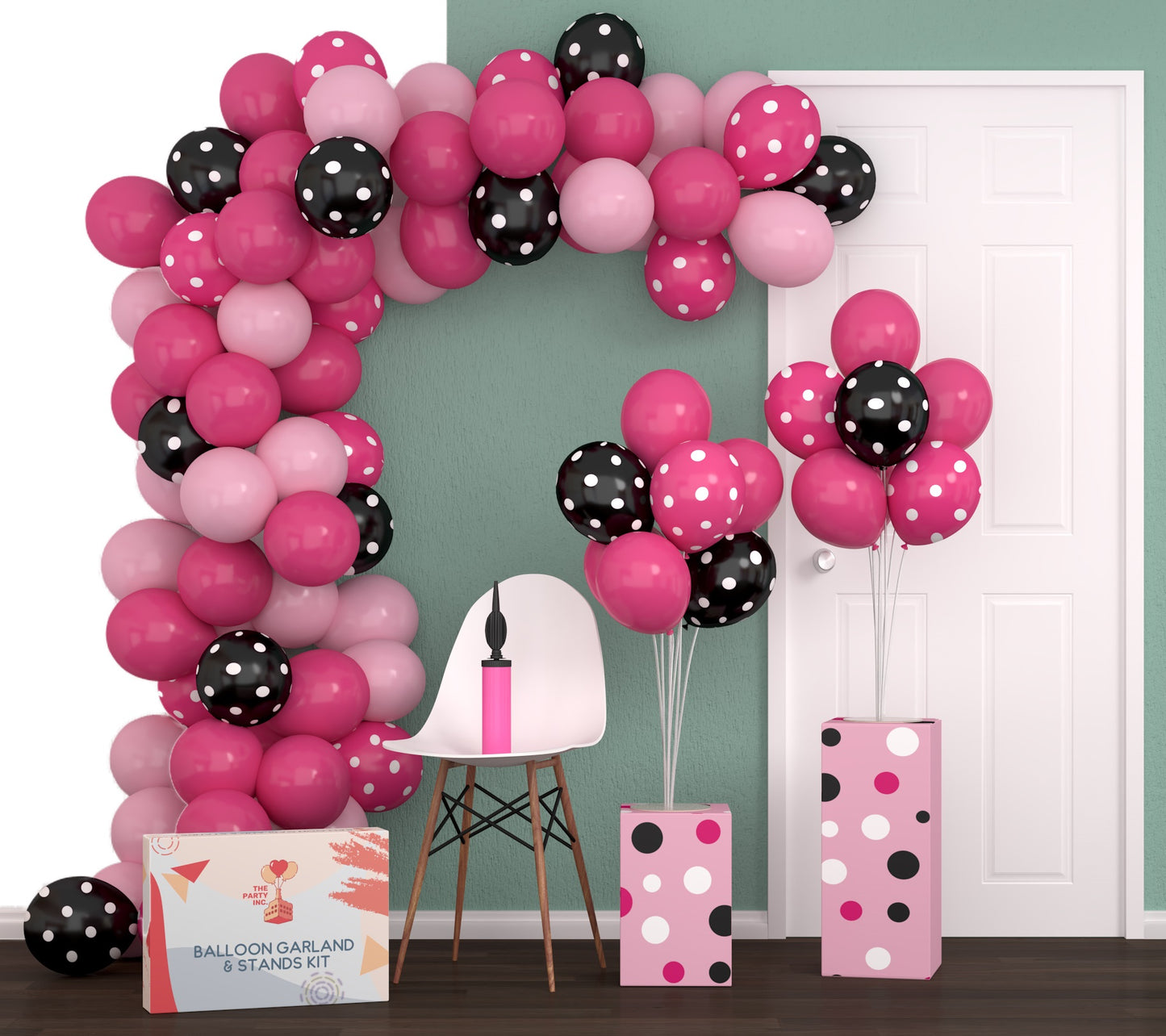 Rose kleur Franje Creatie 16ft Minnie Mouse Balloon Arch Kit with 2 Extra Balloon Stands & Pump – The  Party Inc.